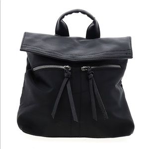 Botkier New York Black Leather Mini Backpack